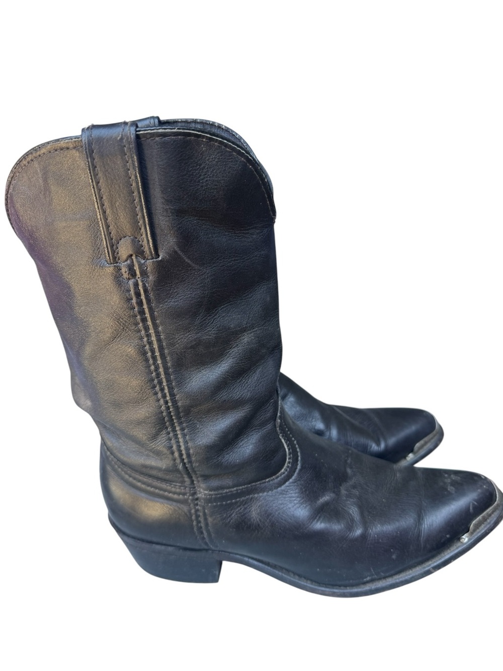 Vintage Durango Classic Black Leather Western  Cowboy Boots Men’s 10.5D NICE